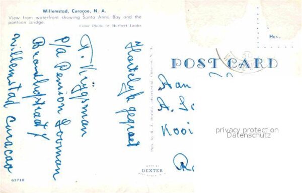 Curacao Niederlaendische Antillen Willemstad Santa Anna Bay – Bild 2