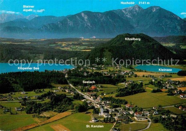 St Kanzian Klopeiner See Fliegeraufnahme
