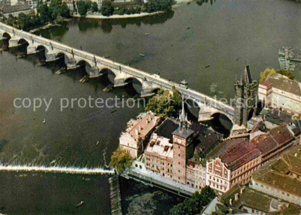 Praha Prahy Prague Fliegeraufnahme Karlsbrücke Altstädter