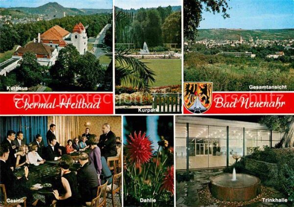Neuenahr-Ahrweiler Bad Thermalbad Kurhaus Kurpark Dahlien Casi