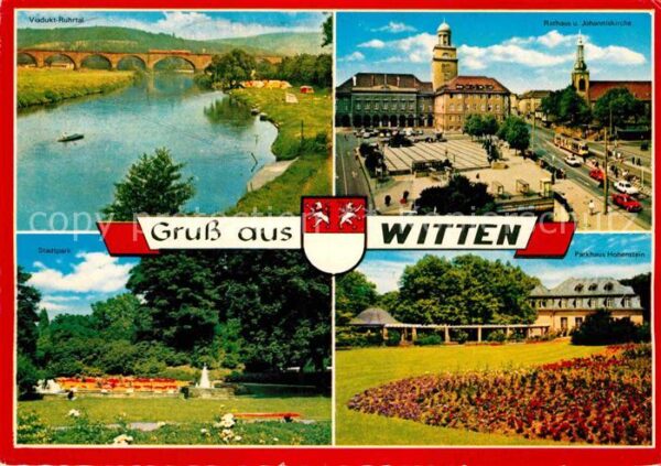 Witten Ruhr Viadukt Rathaus Johanniskirche Stadtpar
