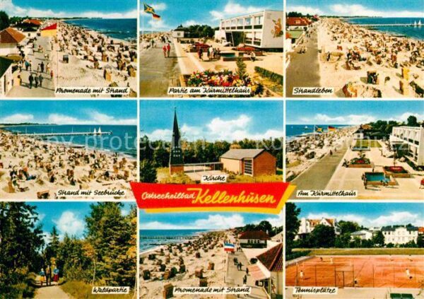 Kellenhusen Ostseebad Promenade Strand Kurmittelhaus Seebrück