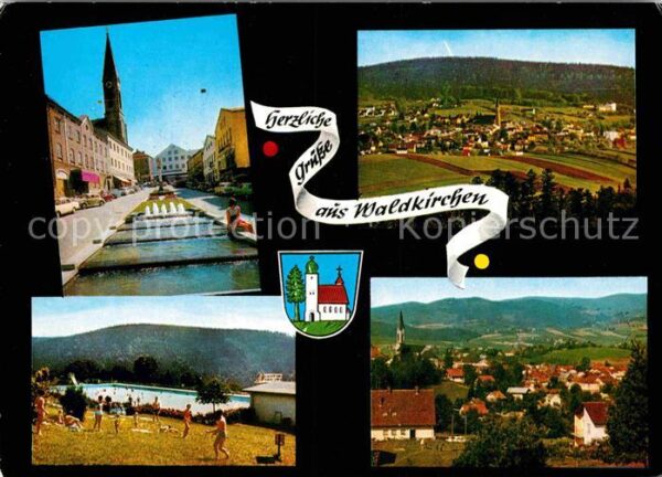 Waldkirchen Niederbayern Schwimmbad Zentrum Panorama