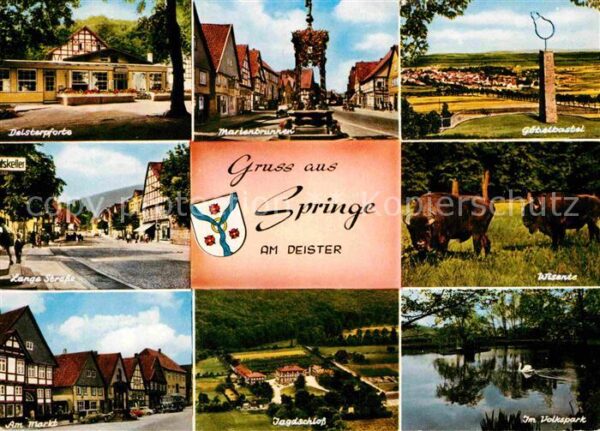Springe Deister Wisente Mariabrunnen Markt Jadgschloss