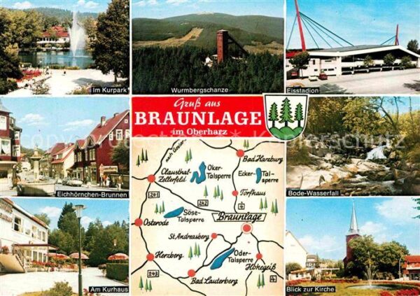 Braunlage Wurmbergchanze Kurhaus Kirche Eisstadio