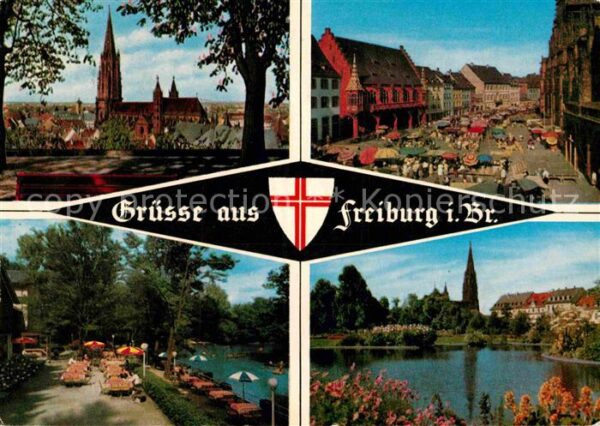Freiburg Breisgau Münster Marktplatz Waldsee