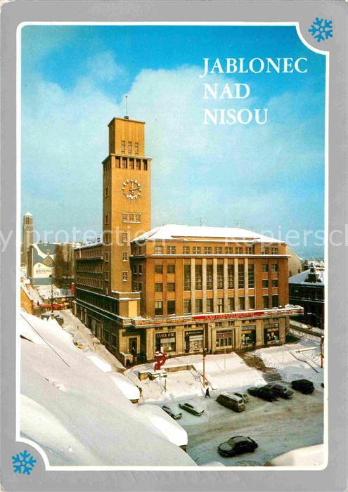 Jablonec nad Nisou Winter Rathaus