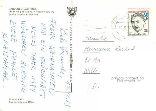 Jablonec nad Nisou Winter Rathaus – Bild 2