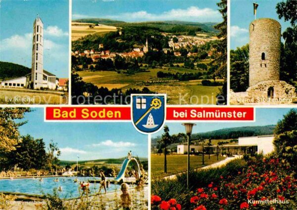 Soden-Salmuenster Bad Schwimmbad Kurmittelhaus Ruine