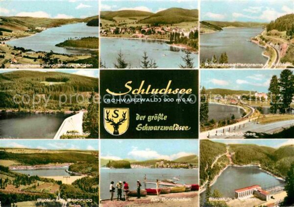 Schluchsee Panorama Seebrugg Bootshafen Staustufe