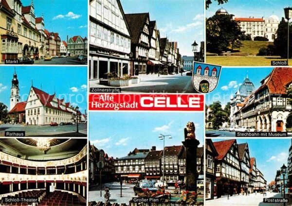 Celle Niedersachsen Markt Rathaus Schloss Theater Großer Pl