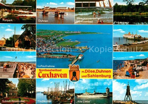 Cuxhaven Doese Nordseebad Kurpark Duhnen Finkenmoor Schloss Ritze