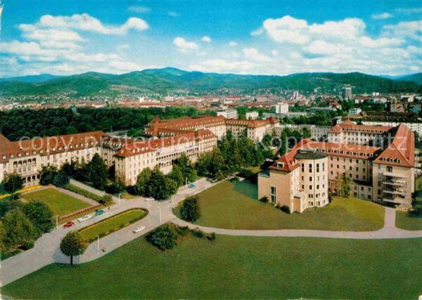 Freiburg Breisgau Fliegeraufnahme Universitätskliniken
