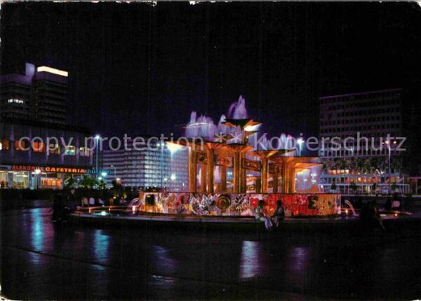 Berlin Alexanderplatz Nachtaufnahme