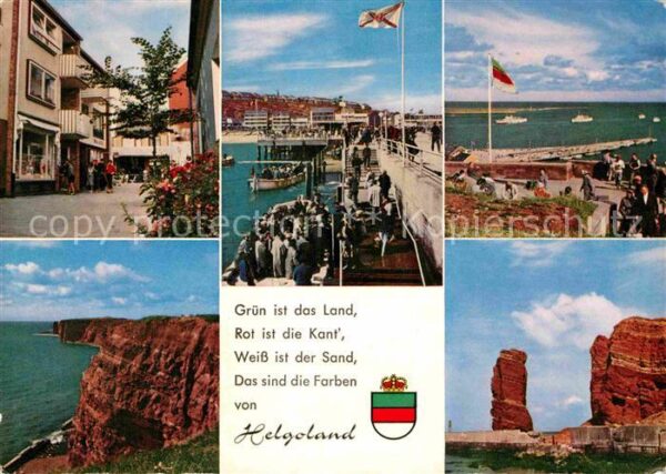 Helgoland Bremer Straße Ausbootung Landungsbrücke