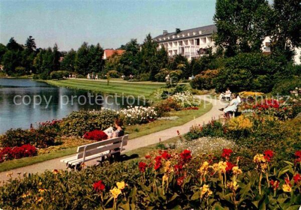 Bad Meinberg Kurparksee Rolandsanatorium