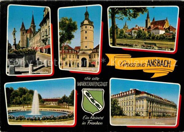 Ansbach Mittelfranken Johanniskirche Herrieder Tor Gumbertus