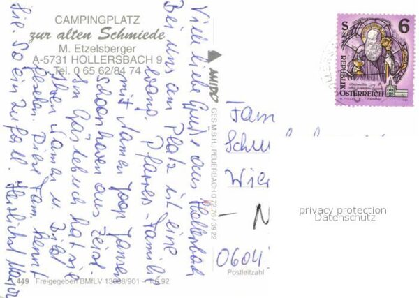 Hollersbach Pinzgau Fliegeraufnahme Campingplatz – Bild 2