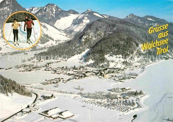 Walchsee Tirol Fliegeraufnahme Winter