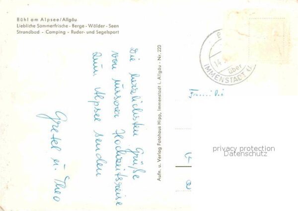 Buehl Alpsee Fliegeraufnahme Segelboote Camping – Bild 2