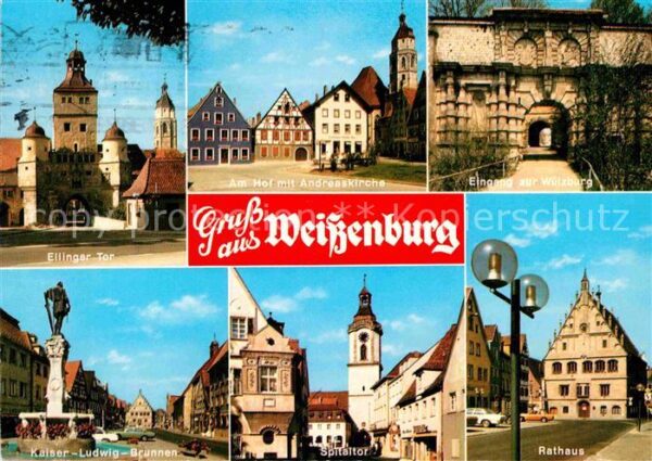 Weissenburg Bayern Rathaus Wülzburg Ellinger Tor