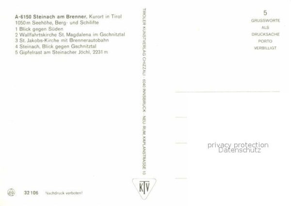Steinach Brenner Tirol Wallfahrtskirche Sankt Magdalena – Bild 2