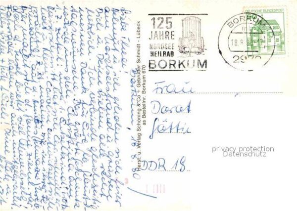 Borkum MS Rheinland Bahnhof Seewasser Wellensc – Bild 2
