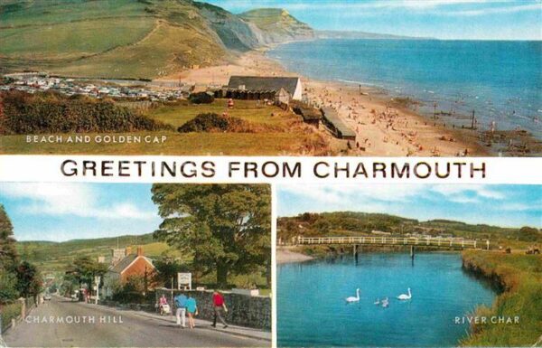 Charmouth Beach and Golden Cap Charmouth Hill Riv
