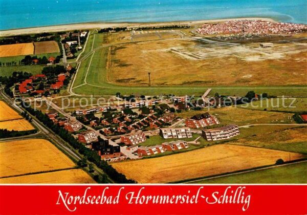 Horumersiel Fliegeraufnahme mit Strand