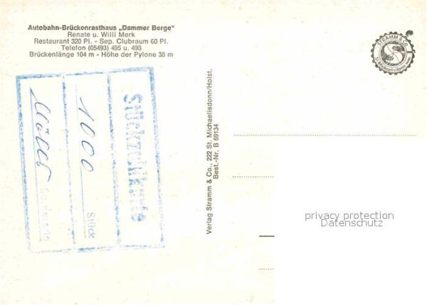 Holdorf Niedersachsen Autobahn-Brückenrasthaus Dammer Berge – Bild 2