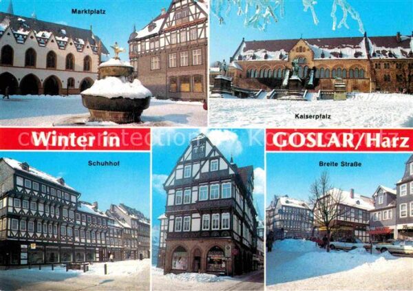 Goslar Marktplatz Kaiserpfalz Schuhhof Breite-