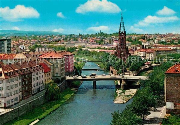 Pforzheim Zusammenfluß von Enz und Nagold