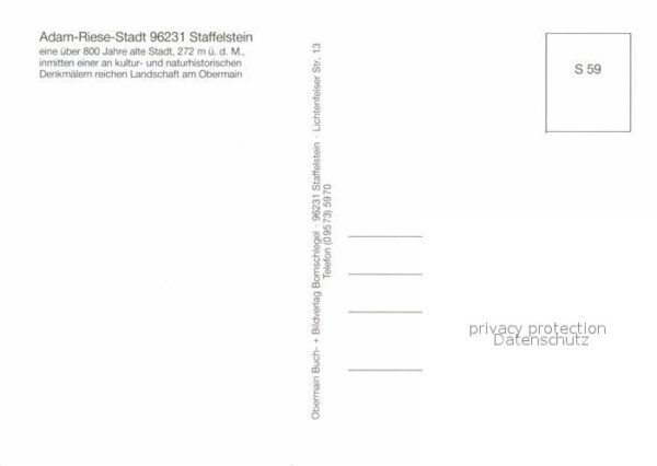 Staffelstein Bad Adam-Riese-Stadt Fachwerk Staffelberg V – Bild 2