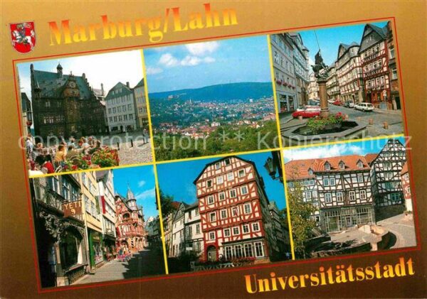 Marburg Lahn Fachwerk Marktbrunnen Wettergasse Unive