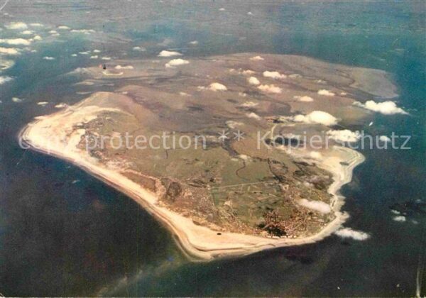 Borkum Nordseeinsel Fliegeraufnahme