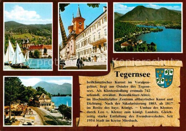 Tegernsee Fliegeraufnahme Seepartie