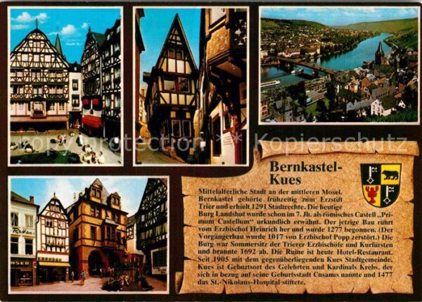 Bernkastel-Kues Fachwerk Moselpartie