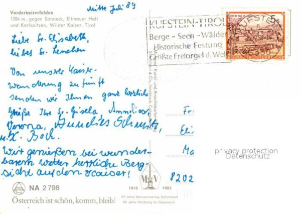 Vorderkaiserfelden gegen Sonneck Ellmauer Halt Karlspitzen – Bild 2