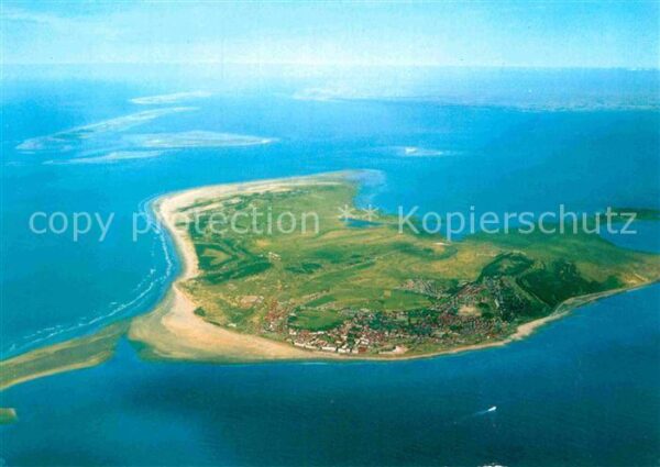 Borkum Fliegeraufnahme mit Strand