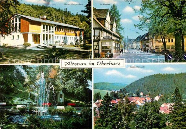 Altenau Harz Kurgebäude Brunnen