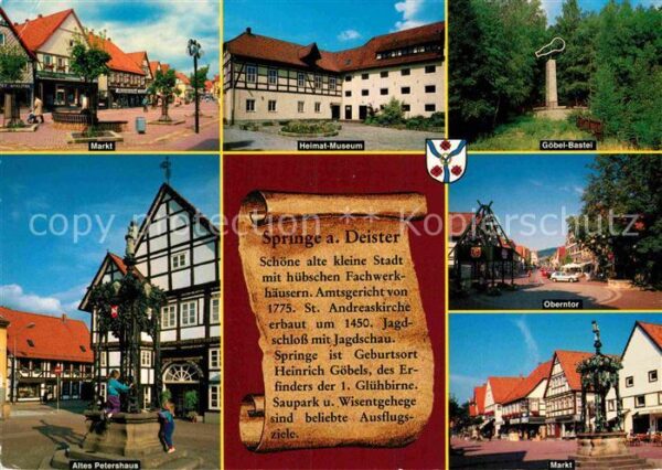 Springe Deister Markt Heimat-Museum Göbel-Bastei Obernt