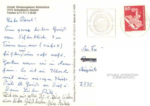 Schwaebisch Gmuend Erholungsheim Schönblick – Bild 2