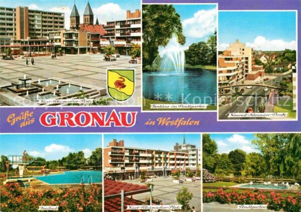 Gronau Westfalen Kurt Schumacher Platz Fontäne Konrad-Ad