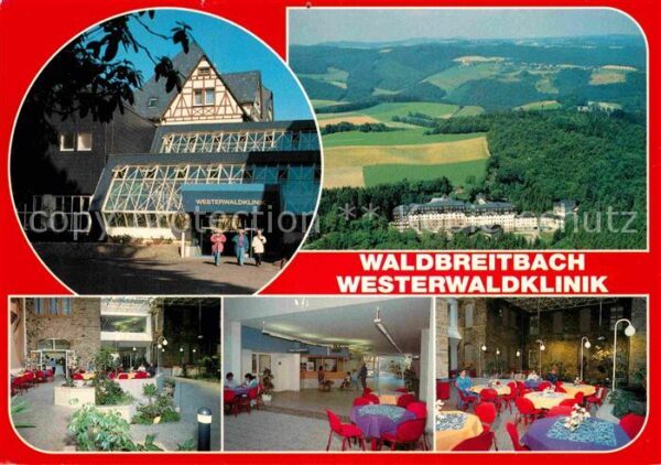Waldbreitbach Wied Fliegeraufnahme Westerwaldklinik