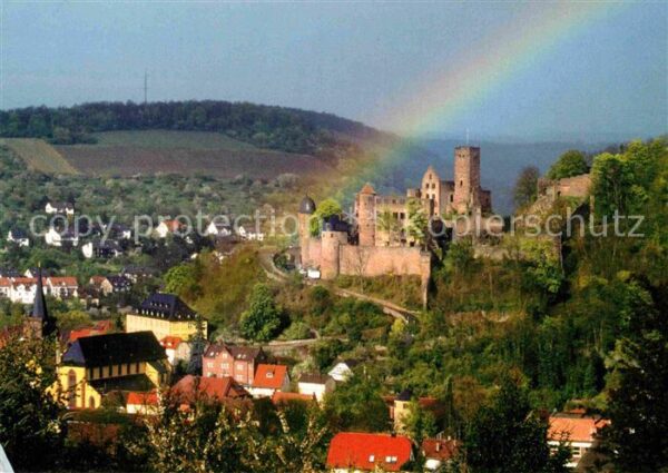 Wertheim Main Burg Altstadt Regenbogen