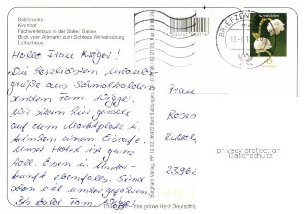 Schmalkalden Fachwerk Salzbrücke Kirchhof Stiller Ga – Bild 2