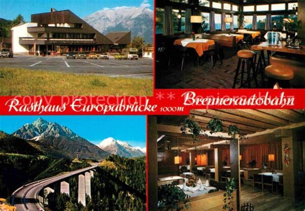 Schoenberg Stubaital Rasthaus Europabrücke Brennerautobahn