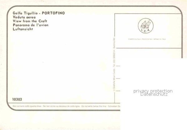 Portofino Liguria Fliegeraufnahme Hafen – Bild 2