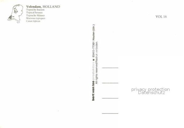 Volendam Typische Häuser am Wasser – Bild 2