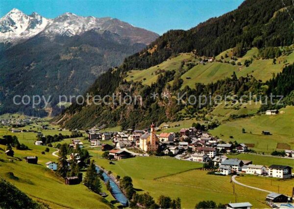 Neustift Stubaital Tirol Fliegeraufnahme mit Milders und Brenner